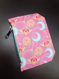 Pink Magical Girl Weapons Pocket Pal Mini Travel Wallet REVERSED