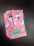 Pink Magical Girl Weapons Pocket Pal Mini Travel Wallet REVERSED
