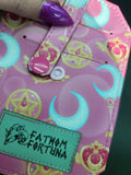Pink Magical Girl Weapons Pocket Pal Mini Travel Wallet