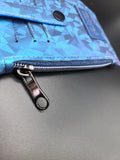 Blue Geometric Pocket Pal Mini Travel Wallet