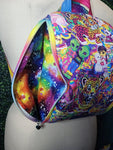 90's Rainbow Stickers Mini Backpack Sling Security Bag