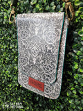 Green Yule Vinyl Slim Crossbody Bag WINDOWED BACK