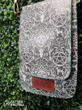 Green Yule Vinyl Slim Crossbody Bag ZIPPERED BACK