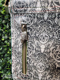 Green Yule Vinyl Slim Crossbody Bag ZIPPERED BACK
