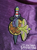 LARGE My New Favorite Thing Pirates Embroidered Iron On Patch