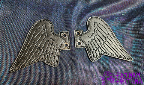 Raven Angel Shoe Wings