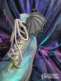 Glow Spiderweb Bat Shoe Wings