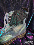 Glow Spiderweb Bat Shoe Wings