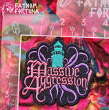 Massive Aggression! Pirates Embroidered Iron On Patch