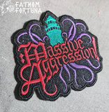 Massive Aggression! Pirates Embroidered Iron On Patch