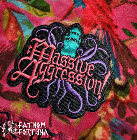 Massive Aggression! Pirates Embroidered Iron On Patch