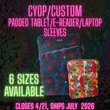 PREORDER CYOP Padded Tablet/E-Reader/Laptop Sleeve SHIPS JULY 2026