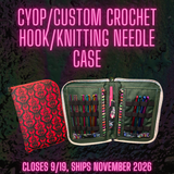 CYOP Knitting Needle/Crochet Hook Zip Case PREORDER SHIPS NOV 2026