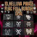 Helluva Boss Pirate Flag Embroidered Patch BUNDLE