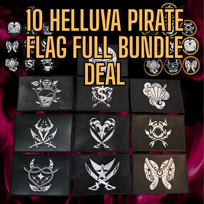 Helluva Boss Pirate Flag Embroidered Patch BUNDLE Made To Order