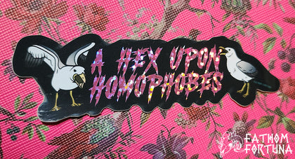 4" Holo Seagull Hex Pirates Sticker Pride