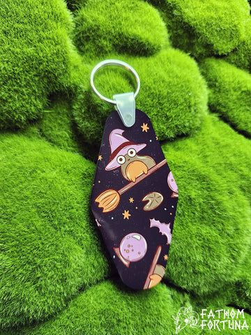 Frog Witch Hotel Diamond Keychain