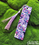 Pastel Bat Ferbs & Lanterns Metal Bookmark