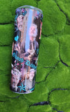 Izzy Meow Meow Pirates 20oz Stainless Steel Insulated Tumbler Teal Text  MADE TO ORDER