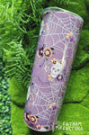 Spiderwebs & Skulls Faux Embroidery 20oz Stainless Steel Insulated Drink Tumbler