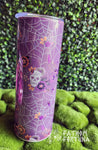 Spiderwebs & Skulls Faux Embroidery 20oz Stainless Steel Insulated Drink Tumbler