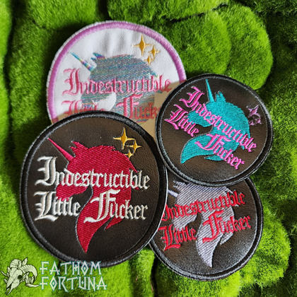 Indestructible Unicorn Pirates Embroidered Iron On Patch Made To Order
