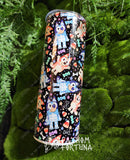 Skelly Pups Tattoo 20oz Stainless Steel Insulated Drink Tumbler  MADE TO ORDER