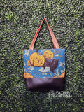 Black Cat & Jack O Lantern Tote Bag