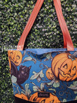 Black Cat & Jack O Lantern Tote Bag