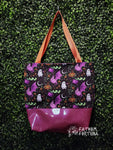 Purple Bats & Ghosts Tote Bag