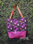 Purple Bats & Ghosts Tote Bag