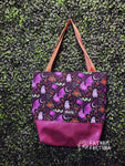 Purple Bats & Ghosts Tote Bag