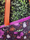 Purple Bats & Ghosts Tote Bag