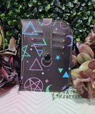 Neon Pentagrams & Skulls Pocket Pal Mini Travel Wallet 2