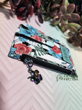 Floral Beetle Worm Pocket Pal Mini Travel Wallet