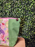 Pastel Chibi Frogs Zippered Beauty Bag