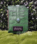 Green LOTR Script Pocket Pal Mini Travel Wallet