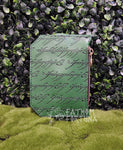 Green LOTR Script Pocket Pal Mini Travel Wallet