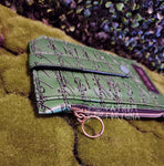 Green LOTR Script Purse Pal Travel Wallet