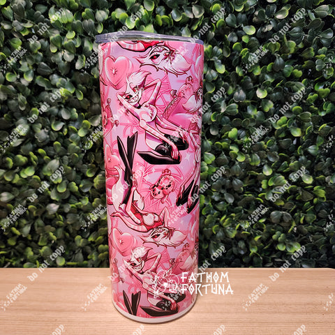 Angel Nuggets Pink 20oz Stainless Steel Insulated Drink Tumbler Made To Order