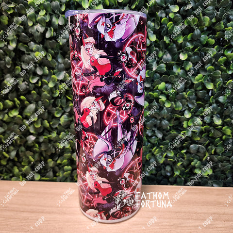 Battle Princess & Angel 20oz Stainless Steel Insulated Drink Tumbler Made To Order