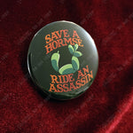 Save A Hormse Button Pin