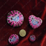 Queen Clussy Fizzarolli Button Pin