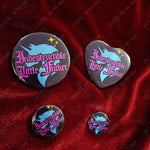 Indestructible Unicorn Teal Button Pin