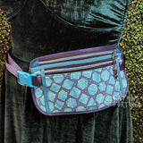 Teal Dice Travel Belt Bag