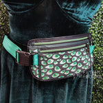 Eyes Are Watching Green Travel Belt Bag