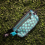 Teal Dice Travel Belt Bag