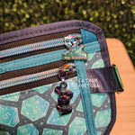 Teal Dice Travel Belt Bag