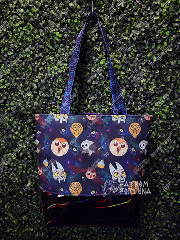 Owl Witch Galaxy Tote Bag