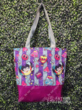 Loo Loo Purple & Mint Tote Bag